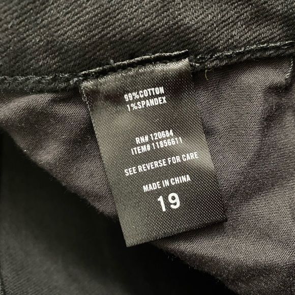 NWT HT Denim Flared Bell Bottom Jeans Size 19 Black Hi-Rise Grunge Y2K Urban - Picture 14 of 16